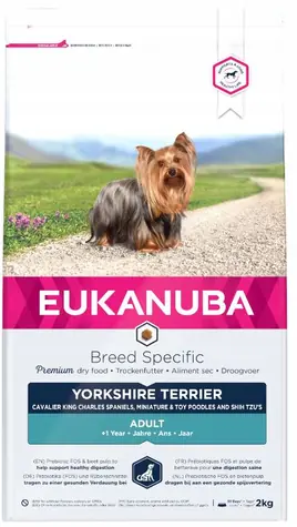 Eukanuba Yorkshire Terrier 2 kg / granule pre psov / pre dospelých Yorkshirské Terriéry