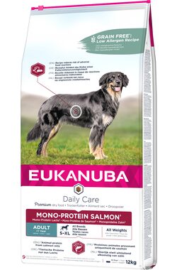 Eukanuba Daily Care Adult Mono Proteín Salmon 12 kg / granule s lososom pre psov / pre dospelých