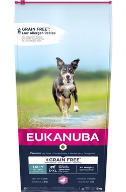 Eukanuba Grain Free Adult All breeds Duck - dry dog food 12 kg / granule pre psy / pre dospelého psa všetkých plemien