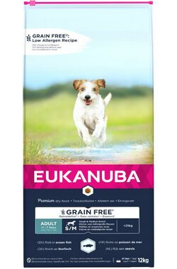 Eukanuba Adult Small &amp; Medium Breed - Ocean fish 12 kg / granule pre psov / pre dospelé malé a stredné plemená