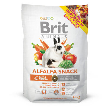 Brit Animals Alfalfa Snack For Rodents 100 g / Maškrta pre hlodavce / 100% zelenina