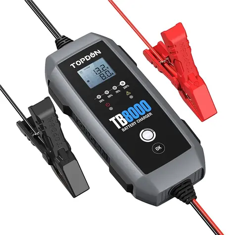 TOPDON nabíjačka autobatérie TB8000 / 108W / štartovacie káble