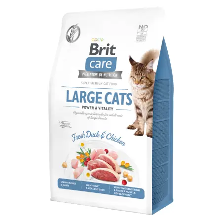Brit Care Cat Grain-Free Large cats Power &amp; Vitality 400 g / Kompletné krmivo pre dospelé mačky veľkých plemien