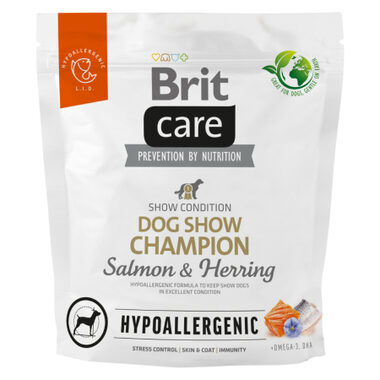 Brit Care Dog Hypoallergenic Dog Show Champion 1 kg / Kompletné krmivo pre psov / Hypoalergénne
