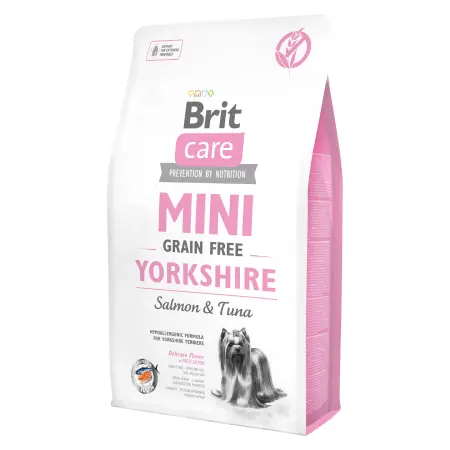 Brit Care Mini Grain Free Yorkshire 2 kg / Kompletné krmivo pre psov / Hypoalergénne / pre yorkšírskych teriérov