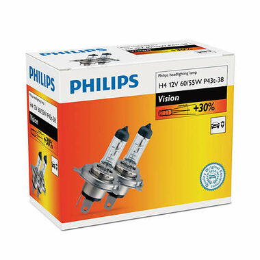 Philips H4 Vision 12V 60/55W 2 ks / Autožiarovka / pätica P43t-38