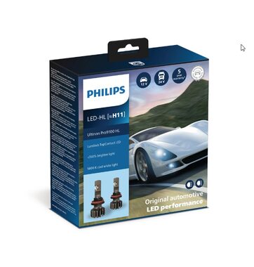 Philips LED H11 Ultinon Pro9100 HL 12/24 V 13.2W 2 ks / Autožiarovka LED / pätica PGJ19-2