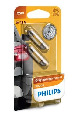 Philips C5W 12V 5W 2ks / žiarovka / pätica SW8.5
