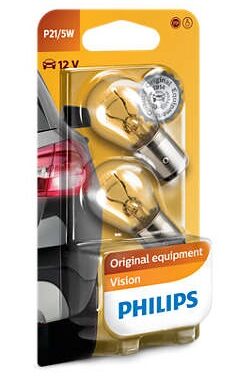 Philips P21/5W 12V 21W 2ks / žiarovka / pätica BAY15d