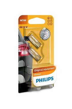 Philips W5W 12V 5W 2ks / žiarovka / pätica W2.1x9.5d