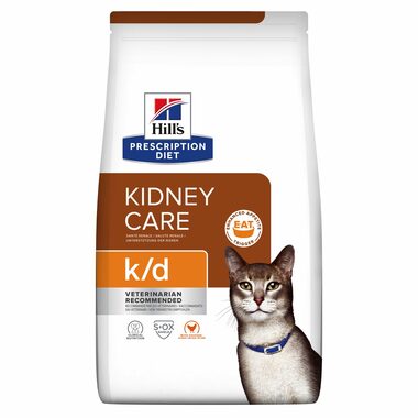 Hill&#39;s PD Feline k/d Kidney Care 3 kg / Granule pre mačky / s kuracím mäsom / obličky