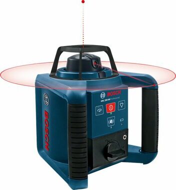 BOSCH GRL 250 HV / Rotačný laser / dosah až 30m / presnosť +-3.0mm - 30m / samonivelácia / IP54 