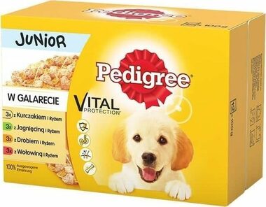Pedigree Junior Selection Mix - Wet dog food 12x100 g / kapsičky pre psov