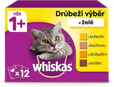 Whiskas sachet jelly poultry 12x 85 g / Kapsičky pre mačky / hydinový výber v želé