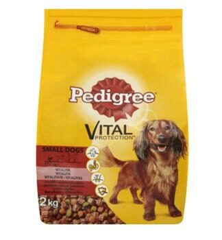 Pedigree Adult Mini Beef with vegetables 2 kg / Granule pre dospelých psov / hovädzie a hydinové