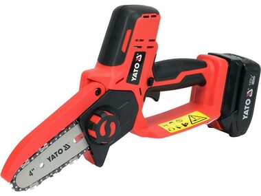 YATO YT-828135 / Aku Motorová píla / 3200 RPM / 10 cm / 18V / 1x 2Ah