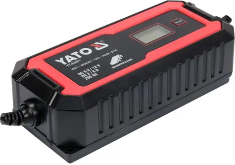 YATO YT-83001 / Nabíjačka batérií / LCD / 6-12V / 2-8A / až 200 Ah