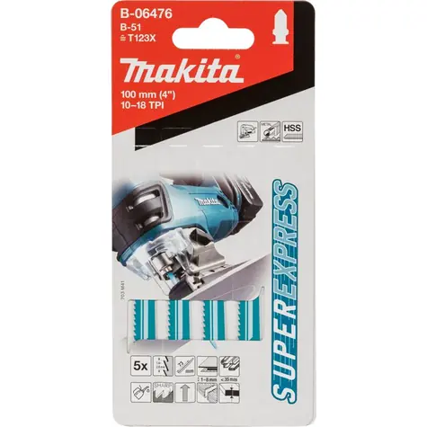 Makita B-06476 - pílový list B-51 na kov 5 ks