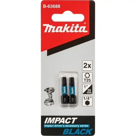 Makita B-63688 Bit T25x25mm 2 ks