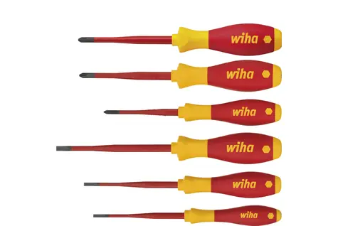 Wiha 38362 Sada skrutkovačov SoftFinish electric slimFix 6 ks / Ploché / Phillips / PlusMinus|Pozidriv