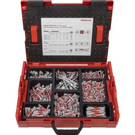 fischer 558626 DuoLine L-Boxx sada hmoždiniek 102 ks