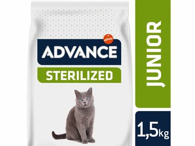 ADVANCE CAT Young Sterilized 1.5kg / Superprémiové krmivo (granule) / pre potreby mladých kastrovaných mačiek
