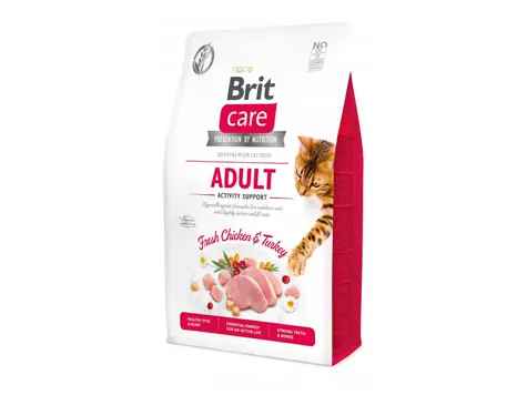 Brit Care Cat Grain-Free Adult Activity Support 2kg / Granule pre mačky / určené aktívnym vonkajším a dospelým mačkám