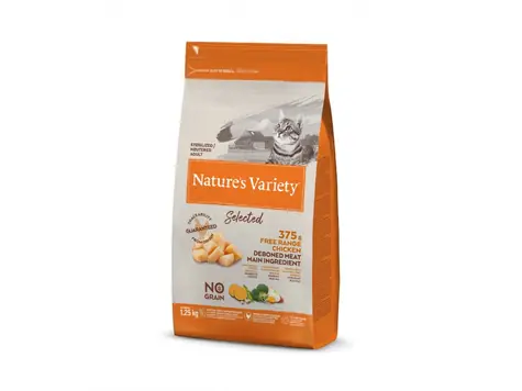 Nature´s variety selected pre kastrované mačky s kuracím 1.25kg / Granule pre mačky