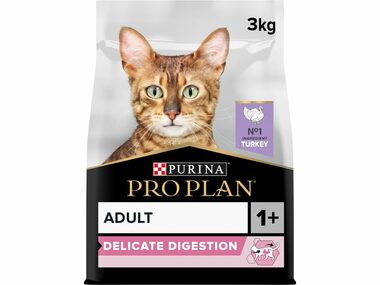 PURINA Pro Plan Cat Delicate Digestion Adult morka 3kg / Granule pre mačky 