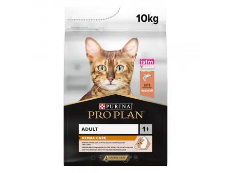 PURINA Pro Plan Cat Derma Care Adult losos 10kg / Granule pre mačky / na udržanie zdravej kože a krásnej srsti