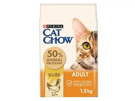PURINA Cat Chow Adult kura a morka 1.5kg / Granule pre mačky / pre dospelé mačky