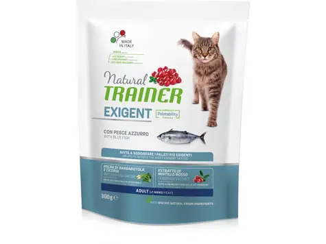 Natural Trainer Cat Exigent morská ryba 300g / Granule pre mačky 