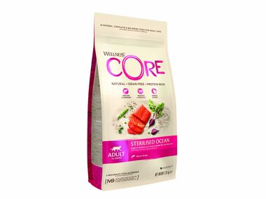 Wellness Core Cat Ocean Adult Sterilised losos 1.75kg / Granule pre mačky / pre sterilizované a staršie mačky