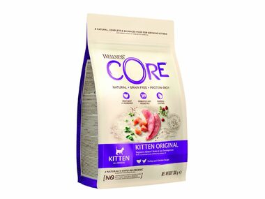 Wellness Core Cat Original Kitten All Breeds morka a kura 300g / Granule pre mačky / pre dospelé mačky