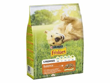 Friskies P Balance 3kg / Kompletné krmivo pre dospelé psy všetkých plemien