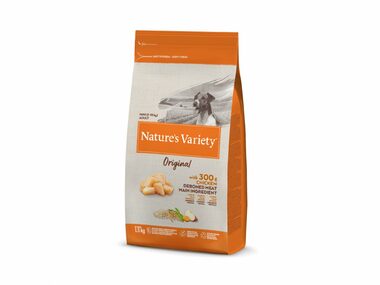 Nature´s variety original pre malé psy s kuracím 1.5kg / Kompletné krmivo pre dospelé psy malých plemien do 10 kg