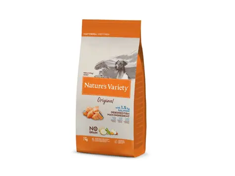 Nature´s variety original pre malé psy s lososom 7kg / Kompletné krmivo pre dospelé psy malých plemien do 10 kg