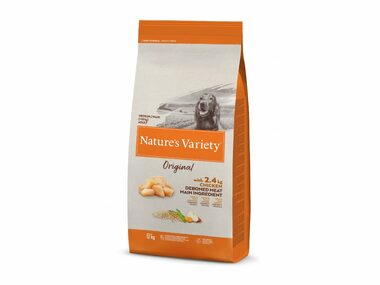 Nature´s variety original pre stredné psy s kuracím 12kg / Krmivo pre dospelé psy stredných i veľkých plemien 