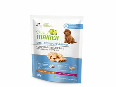 Trainer Natural Small&amp;Toy Puppy&amp;Jun čerstvé kurča 800g / Kompletné krmivo pre steňatá malých a miniatúrnych pleme