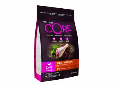 Wellness Core Dog Original Adult Small morka a kura 5kg / Krmivo pre dospelých psov malých plemien
