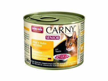 Animonda Carny Senior konzerva pre mačky kuracie + syr 200g