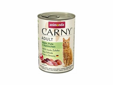 Animonda Carny Adult konzerva pre mačky - kura+morka+králik 400g