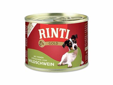 Finnern Rinti Gold konzerva pre psov diviak kúsky 185g