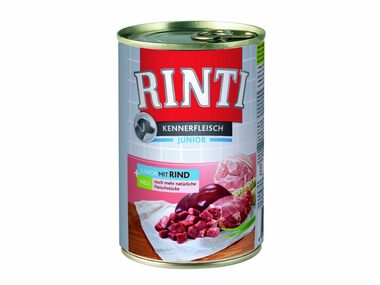 Finnern Rinti Junior konzerva pre psov hovädzie 400g