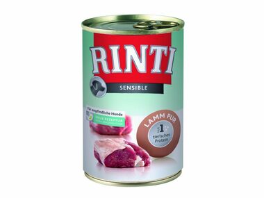 Finnern Rinti Sensible konzerva pre psov jahňa 400g