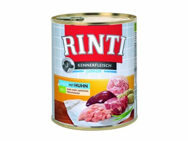 Finnern Rinti Junior konzerva pre psov kura 800g