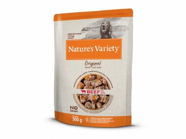 Nature´s variety original pre stredné psy s hovädzím 300g / Kapsička pre psov