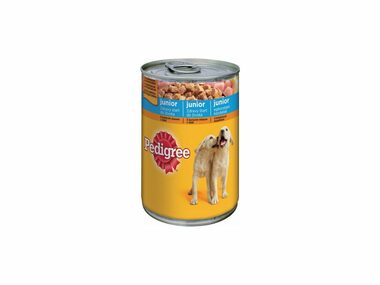 Pedigree Junior s kuracím mäsom v želé 400g / Konzerva pre psov