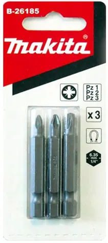 Makita B-26216 Sada bitov PZ1/2/3 x 50mm (3ks)