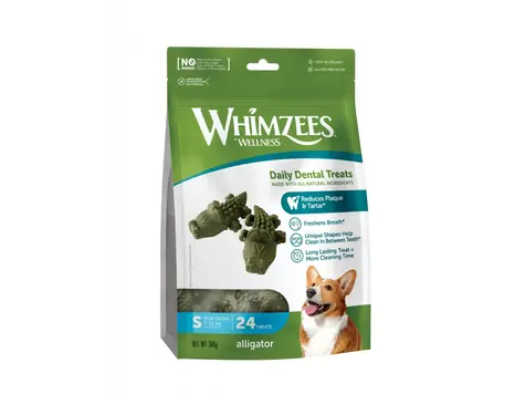 Whimzees aligátor S 360g / Dentálne maškrty pre psov